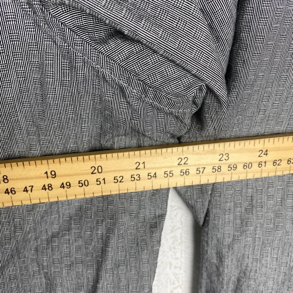 Marc Anthony Mens Gray Slim Fit Everyday Comfort Button Up Collared‎ Shirt Sz XL